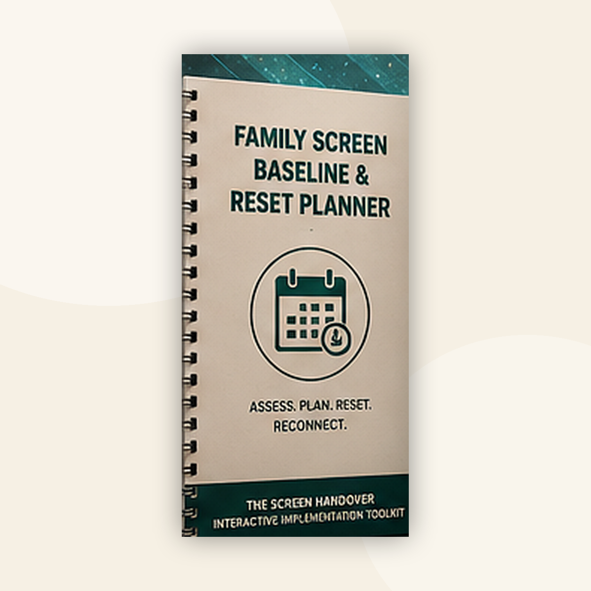 Family Screen Baseline and Reset Planner mockup